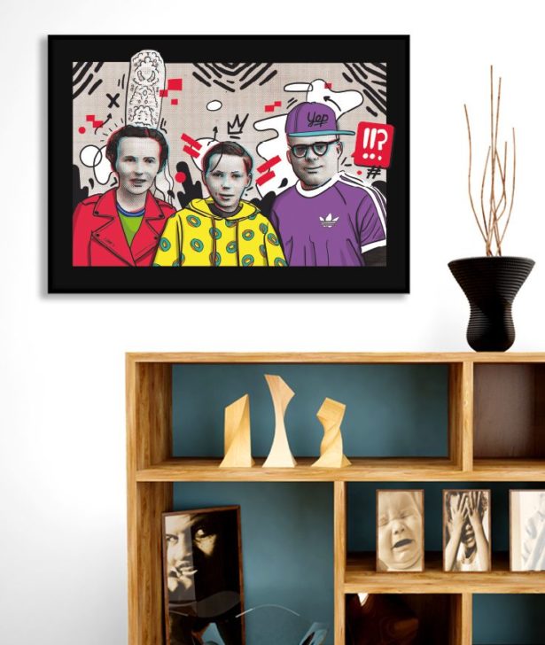 Affiche "Vintage family" - apercu salon
