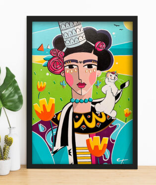 PEINTURE "FRIDA KAHLOZ"